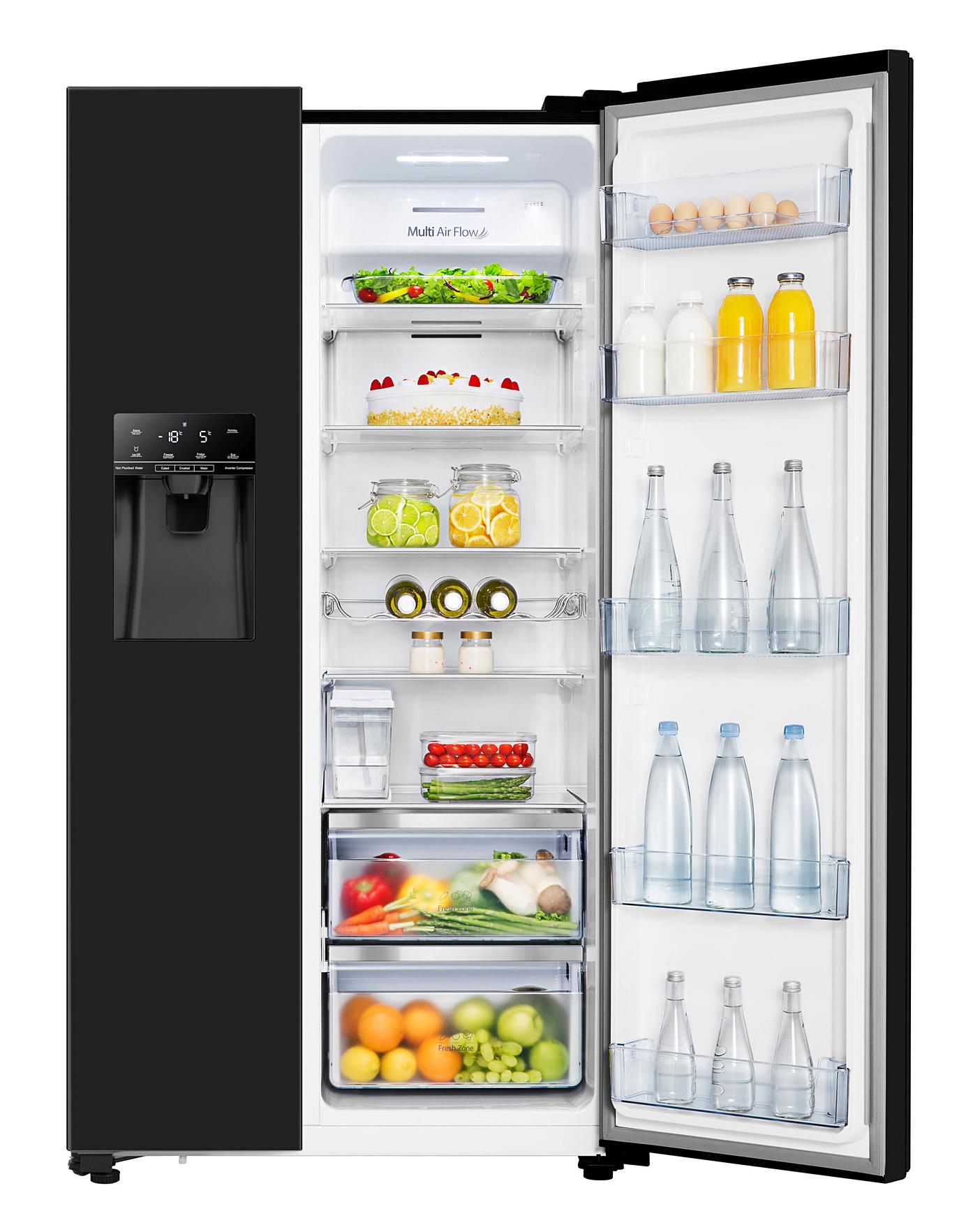Hisense RS694N4TBF American Fridge Freezer - Black