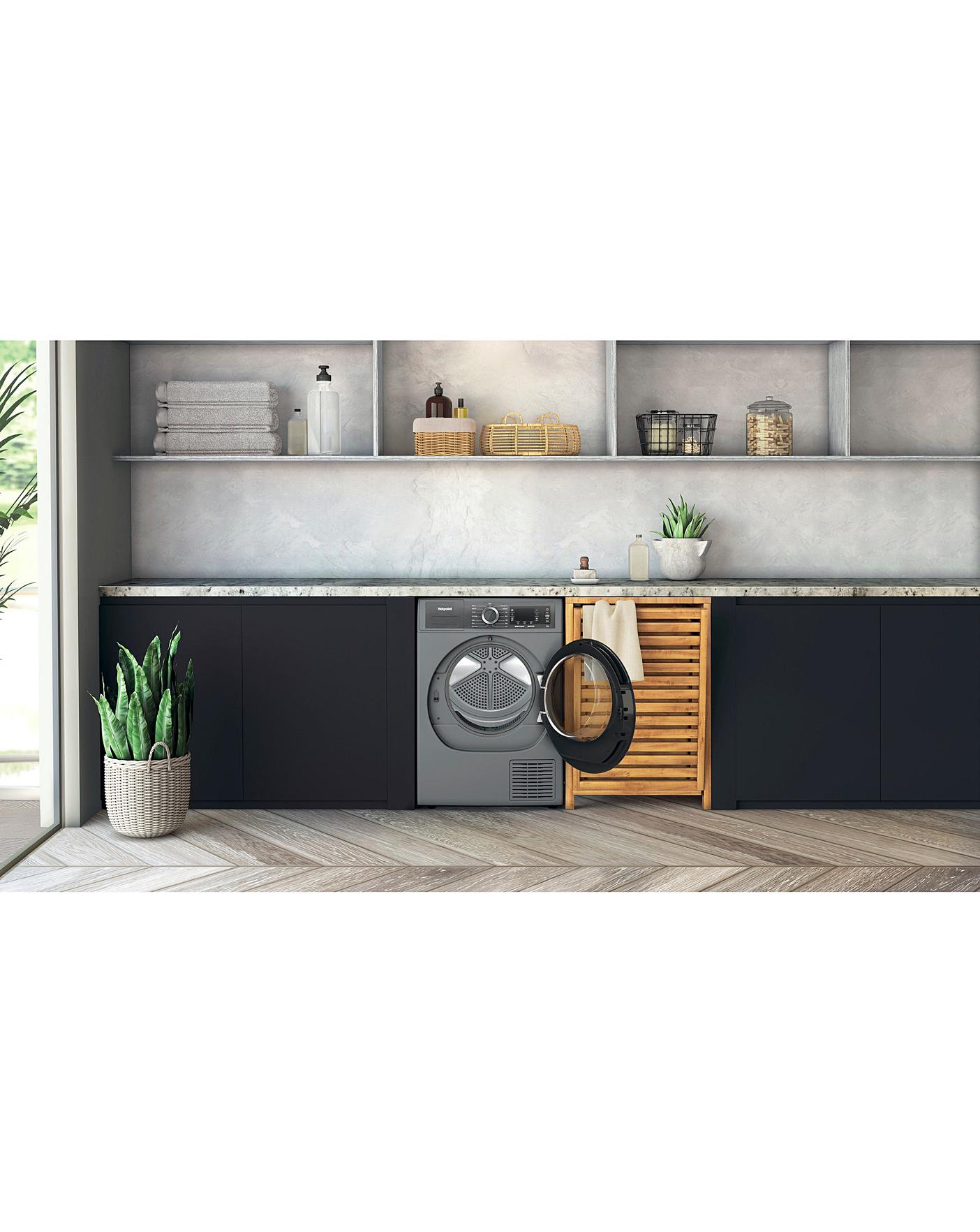 Hotpoint H8 D94SB UK 9kg Heat Pump Tumble Dryer - Silver