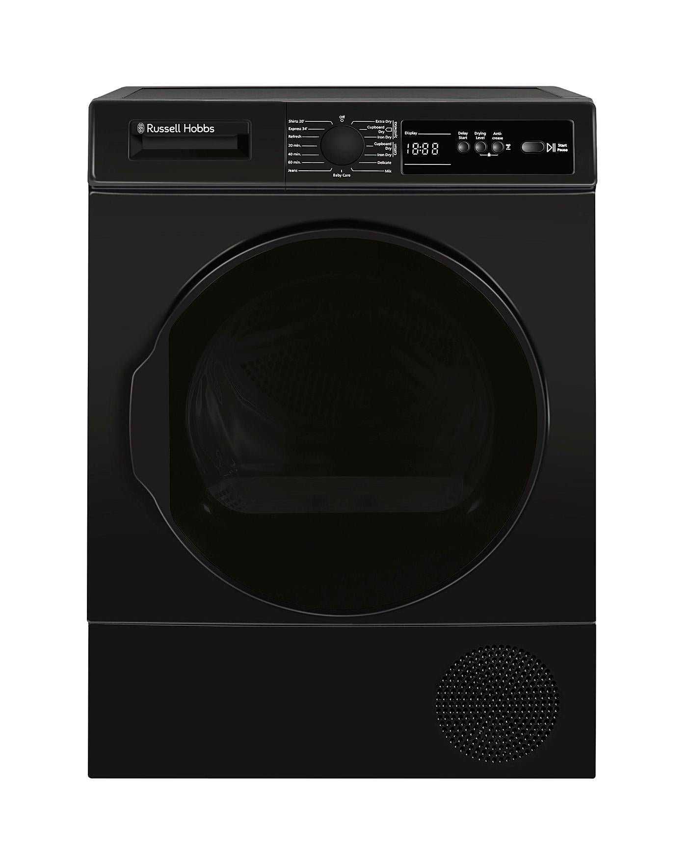 Russell Hobbs RH9HPTD111B, 9kg, Heat Pump Tumble Dryer - Black