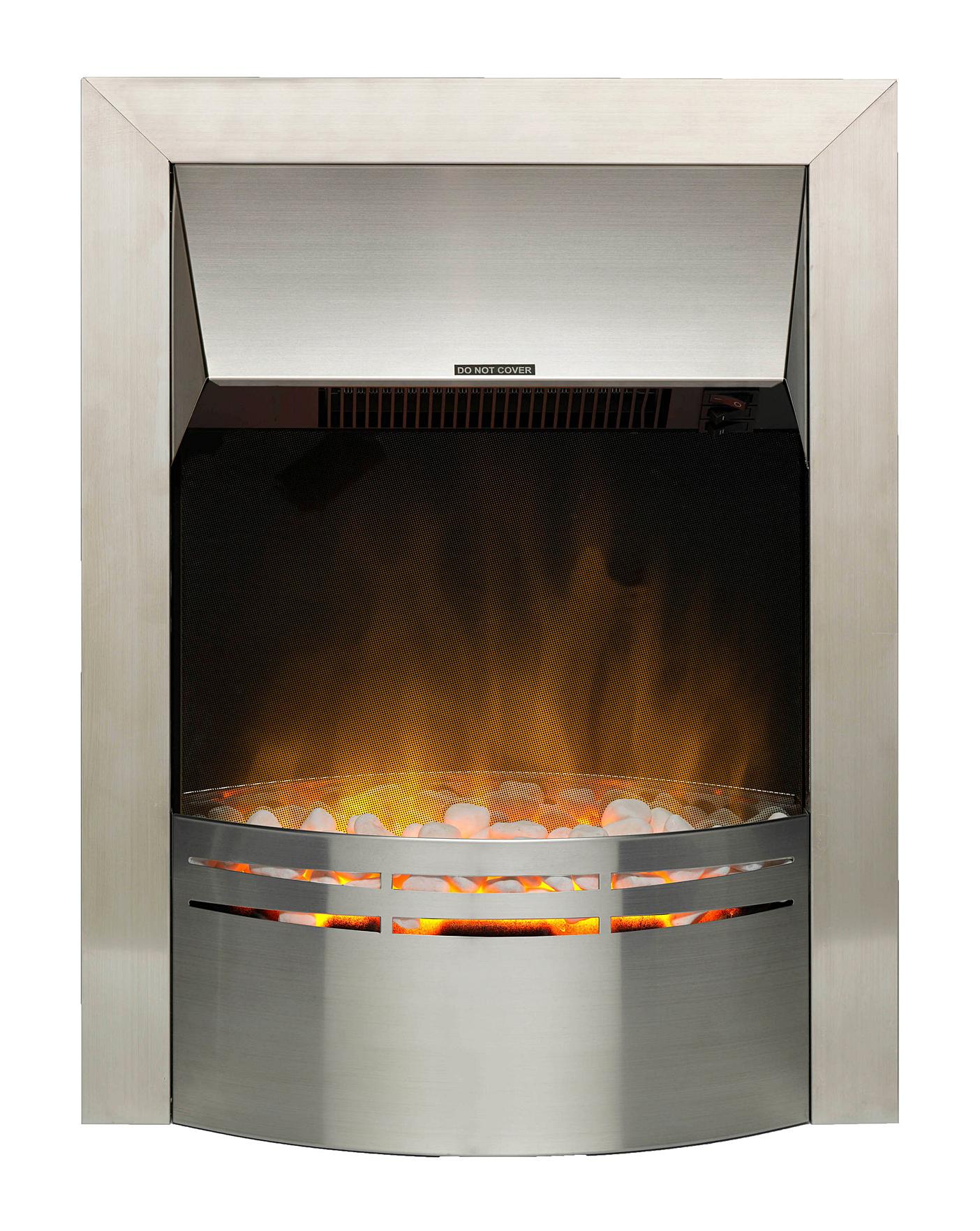  Dimplex Dakota Brushed Stainless Steel Inset Fire