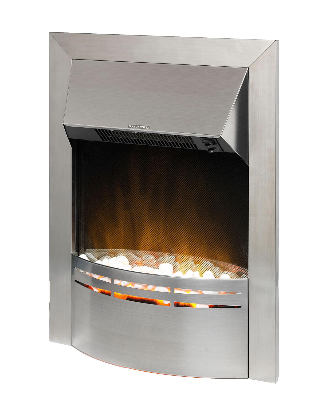  Dimplex Dakota Brushed Stainless Steel Inset Fire