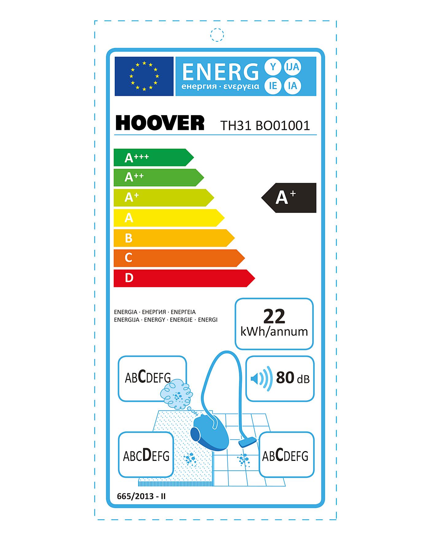  Hoover TH31BO01 Breeze Evo Upright Vacuum