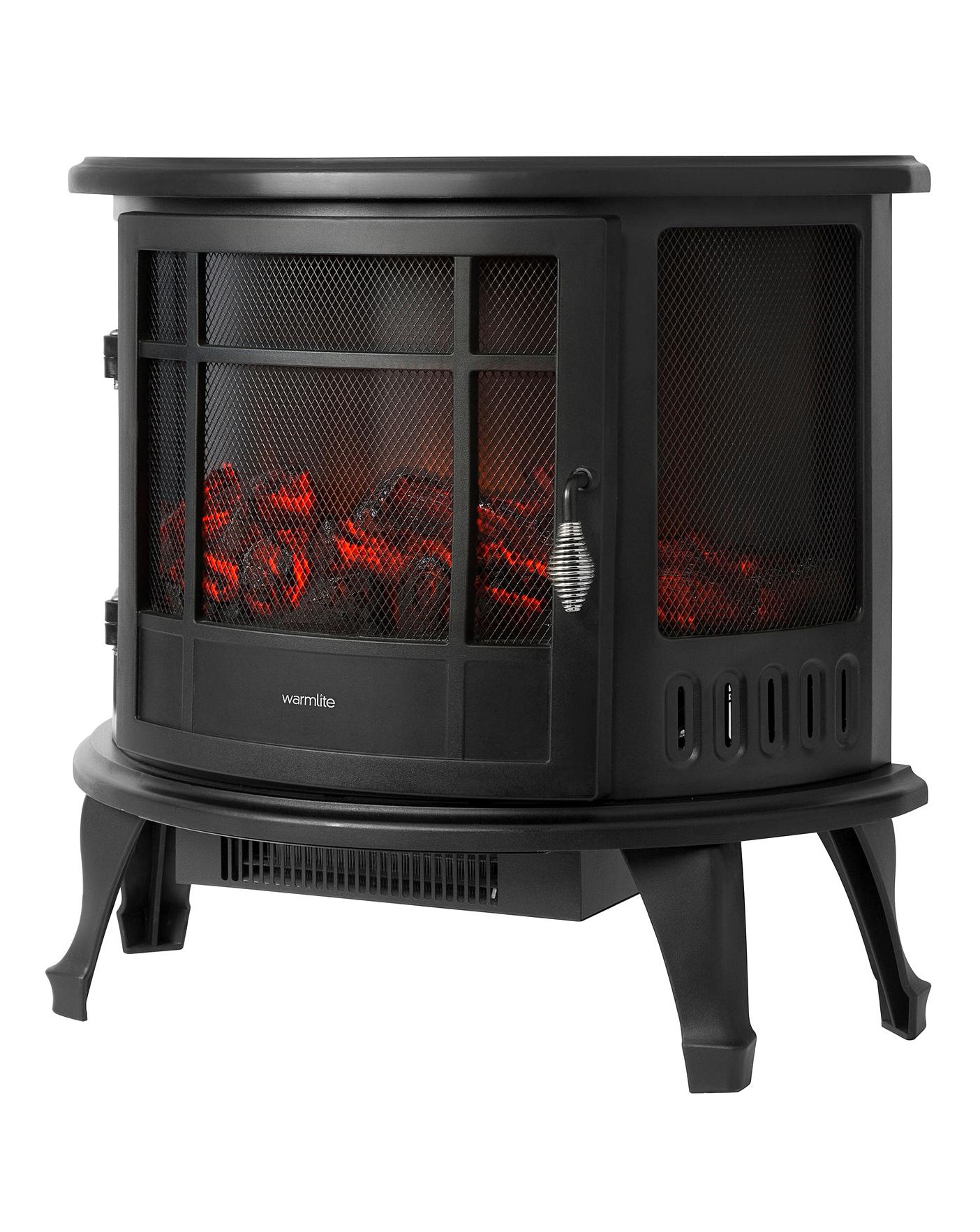  Warmlite 1800W Log Effect Panoramic Stove Fire
