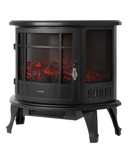  Warmlite 1800W Log Effect Panoramic Stove Fire