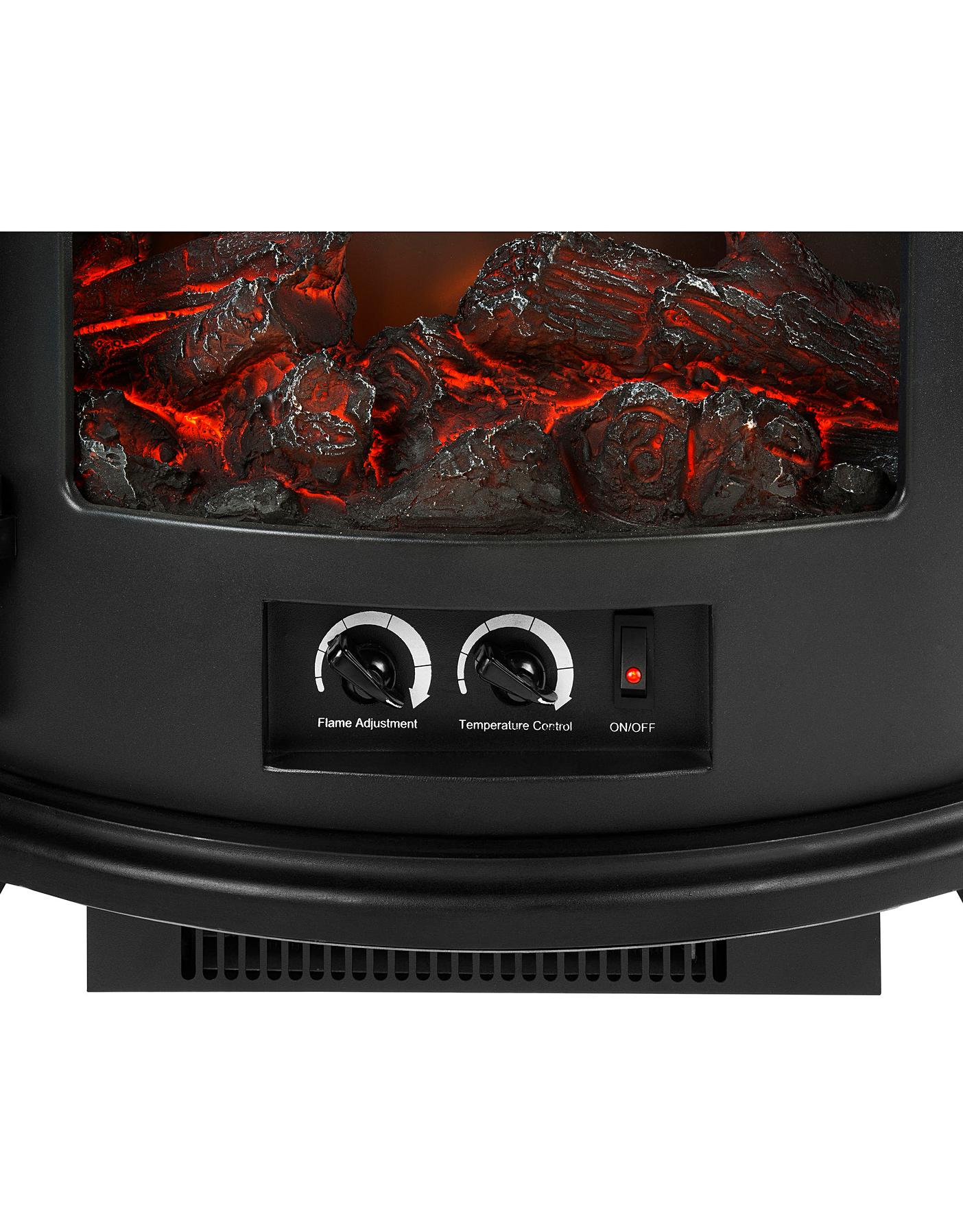  Warmlite 1800W Log Effect Panoramic Stove Fire