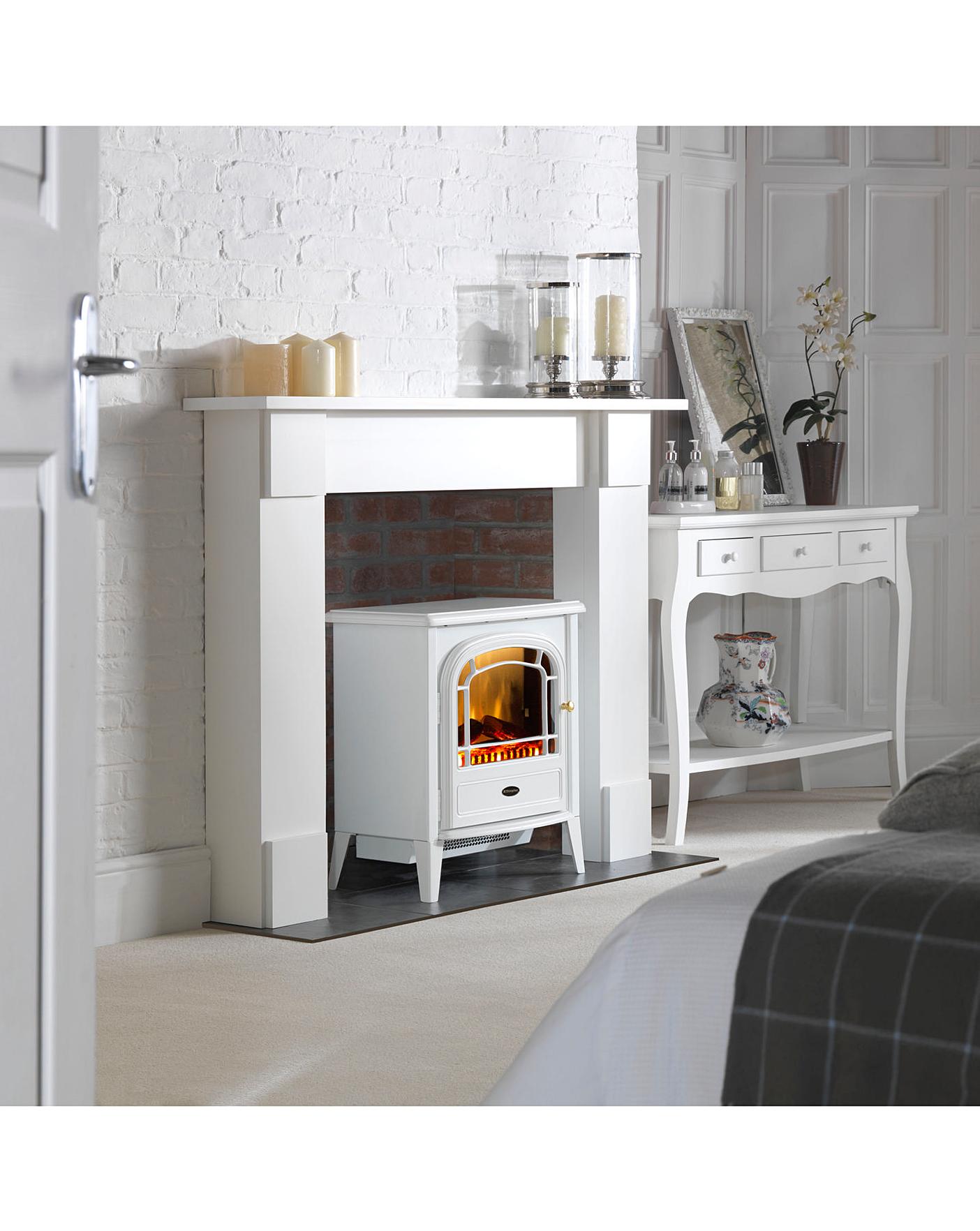  Dimplex Courchevel Optiflame White Stove Fire