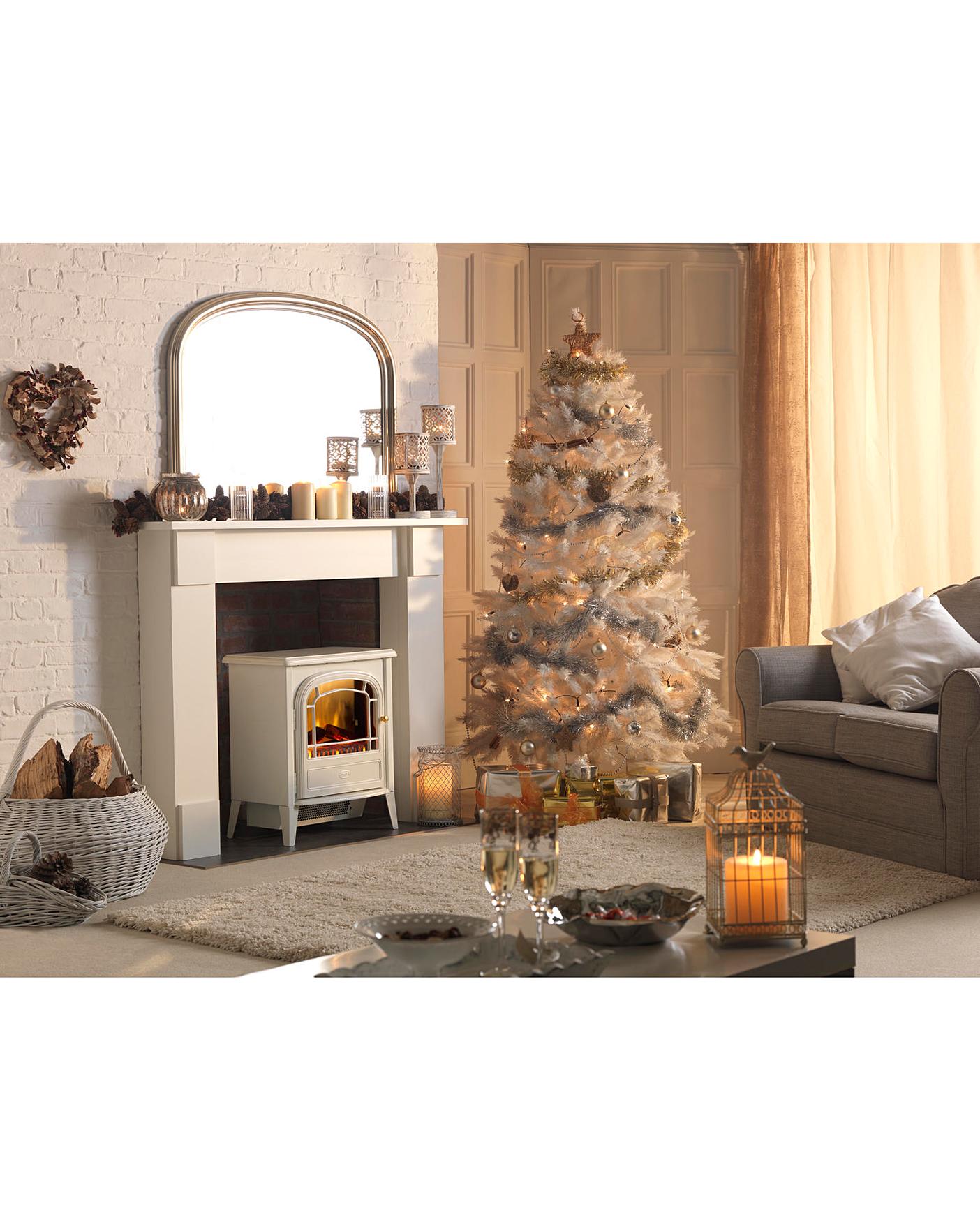  Dimplex Courchevel Optiflame White Stove Fire