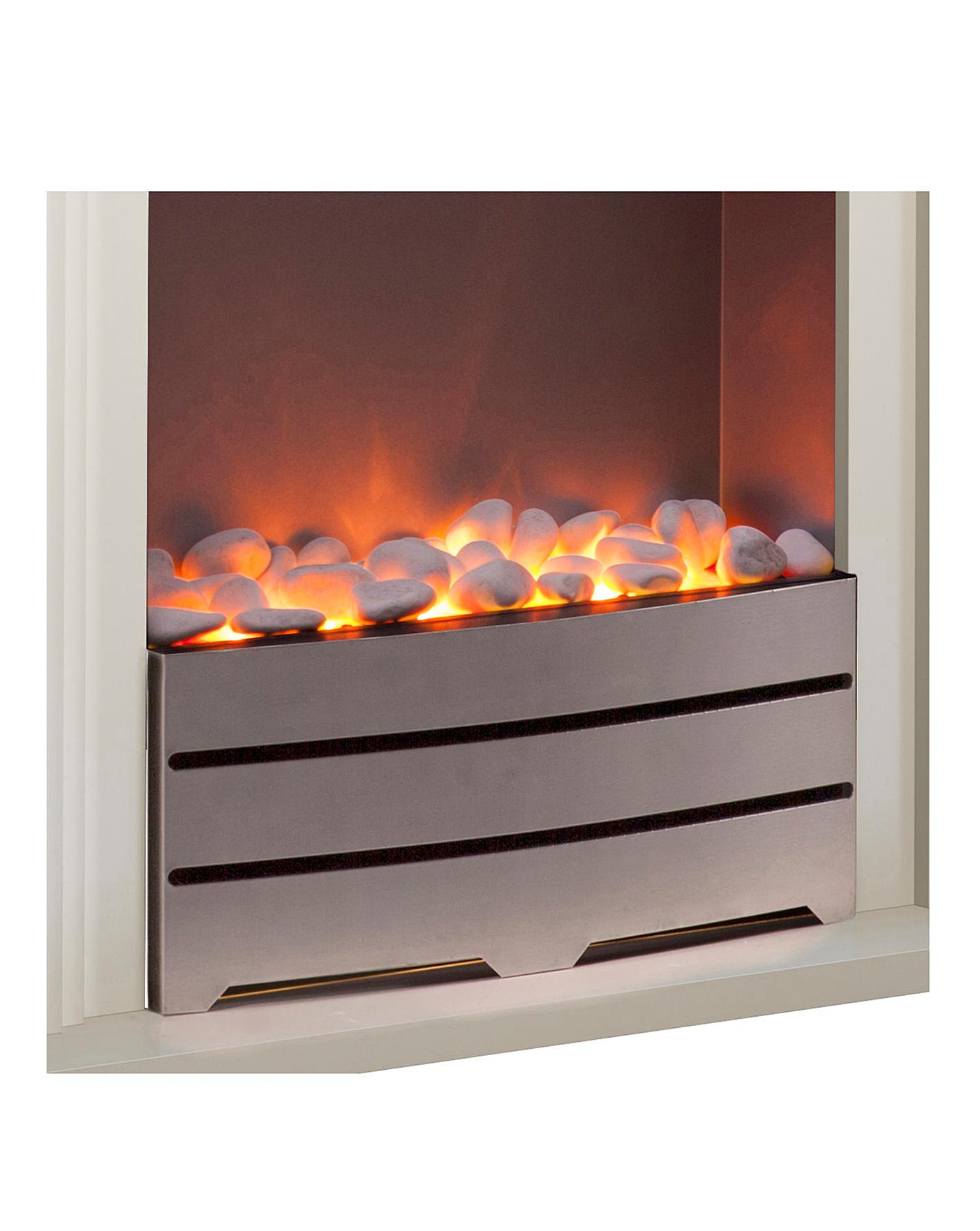  Warmlite Cantebury Ivory Electric Fire Suite