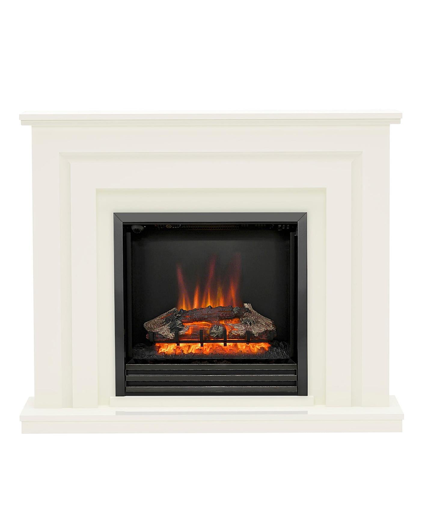 Be Modern Whitham Soft White Electric Fire Suite