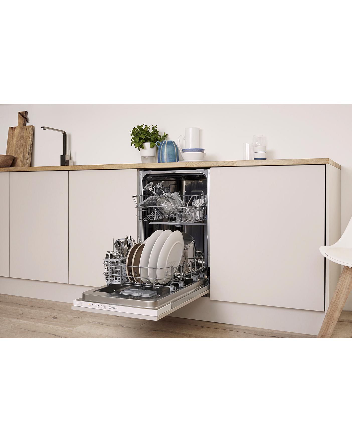  Indesit DSIE 2B10 UK Integrated 10-place Slimline Dishwasher + INSTALLATION