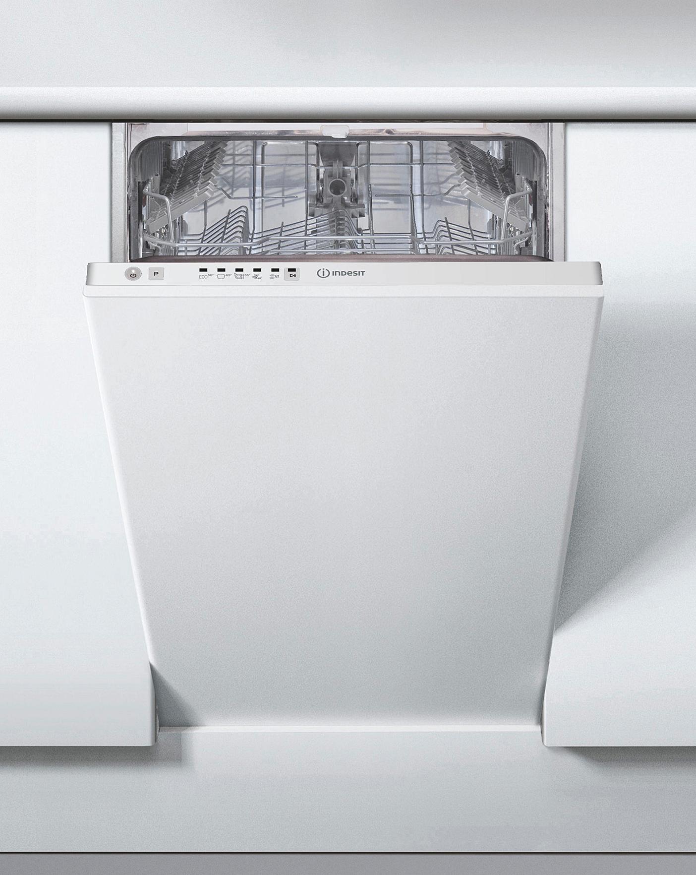  Indesit DSIE 2B10 UK Integrated 10-place Slimline Dishwasher + INSTALLATION