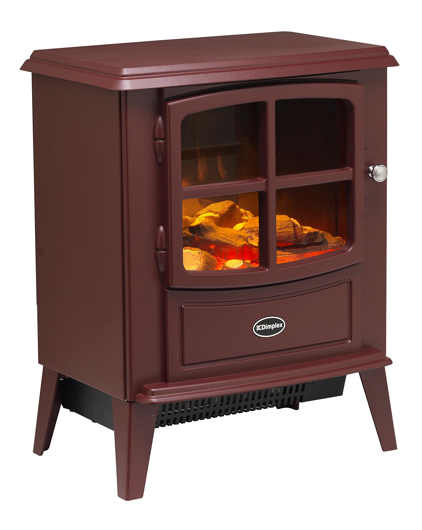  Dimplex 2kW Brayford Burgundy Electric Fire Stove