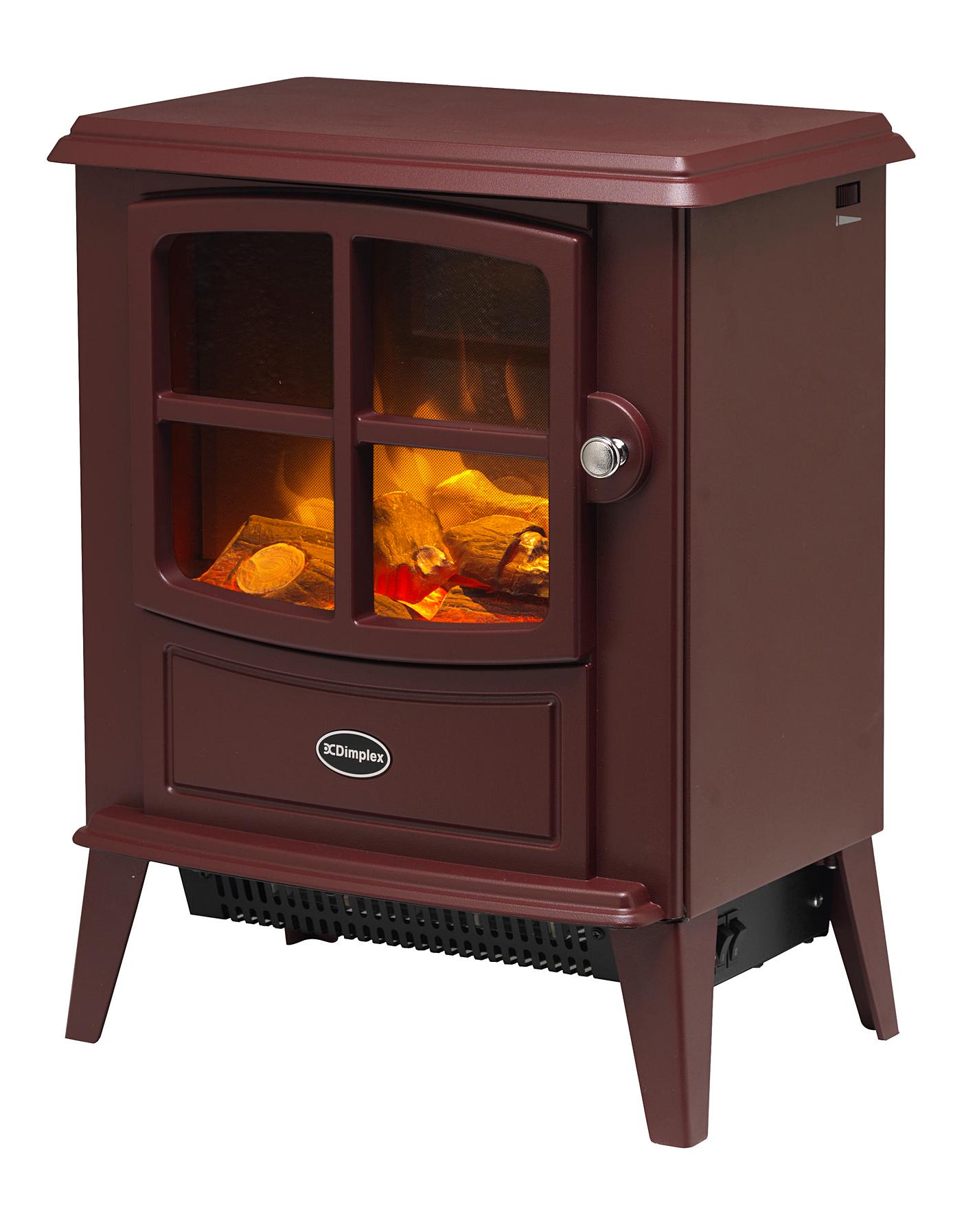  Dimplex 2kW Brayford Burgundy Electric Fire Stove