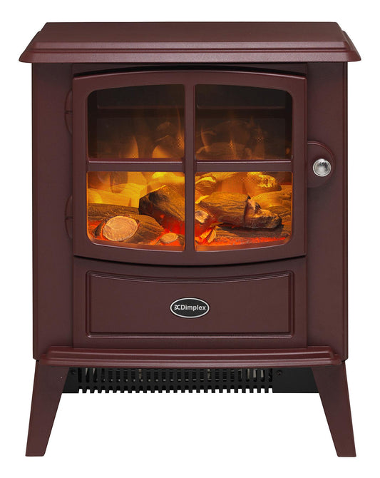  Dimplex 2kW Brayford Burgundy Electric Fire Stove