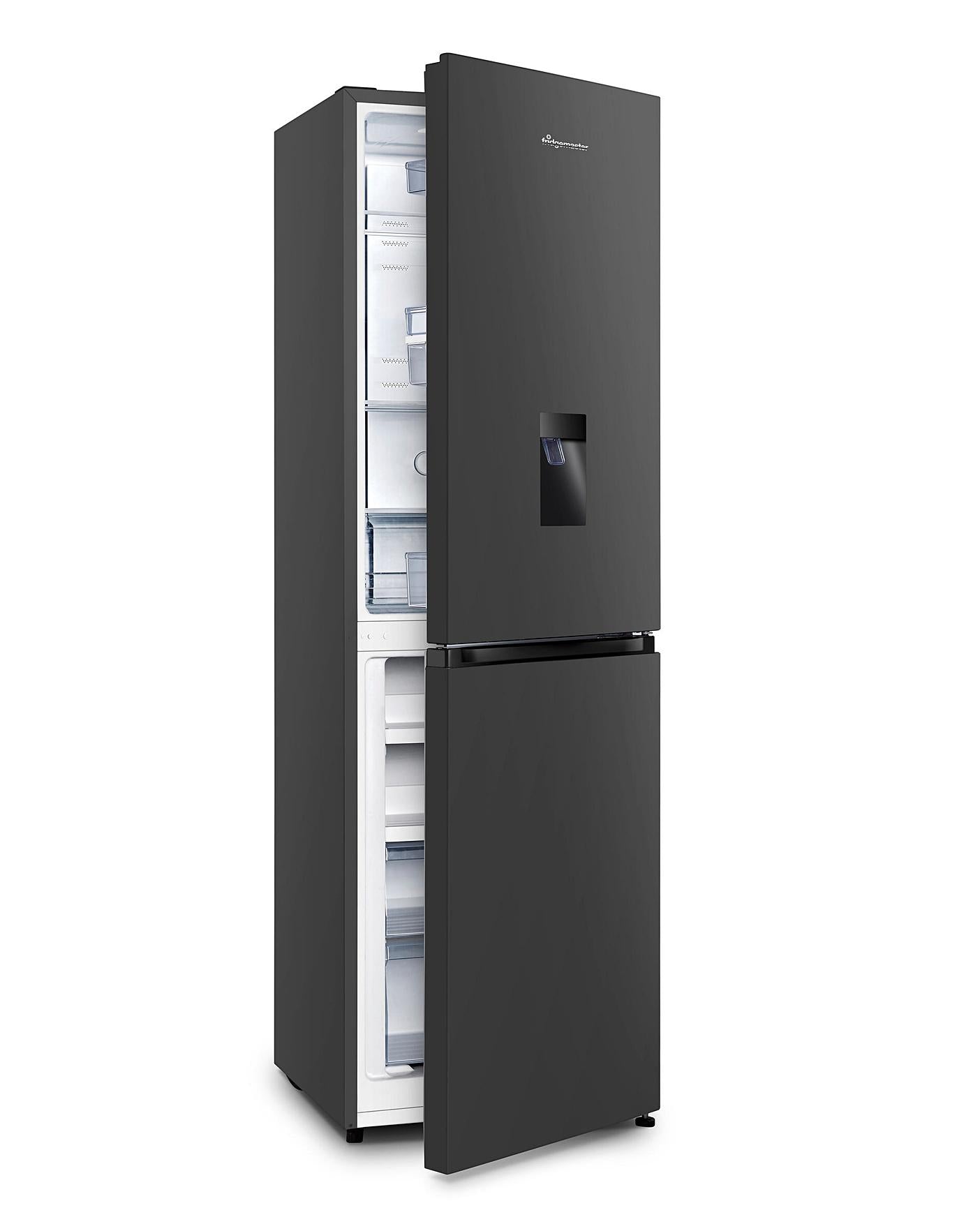  Fridgemaster MC55251MDB Fridge Freezer - Black