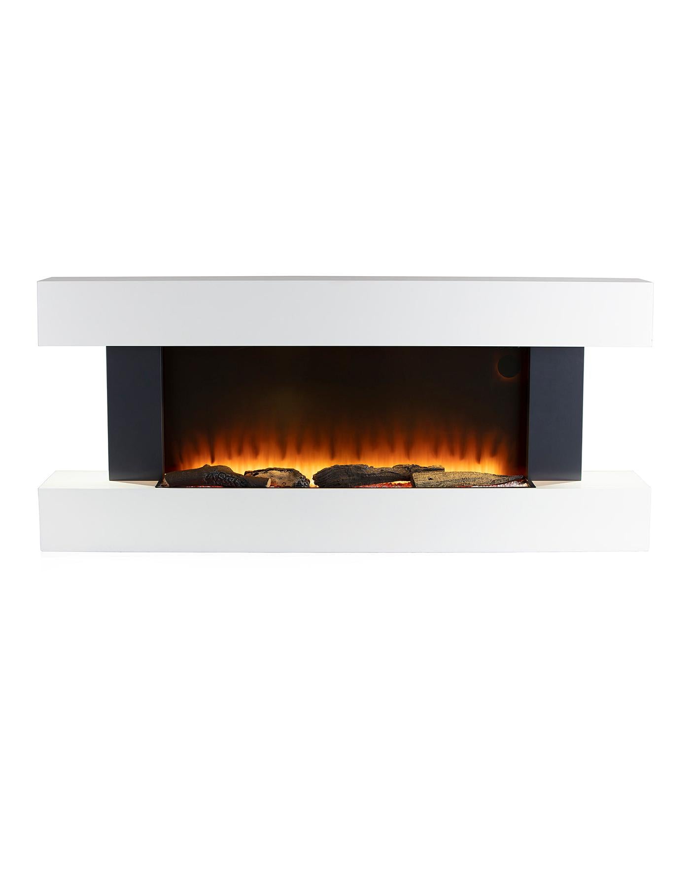  Warmlite Hingham White Wall Mounted Electric Fire