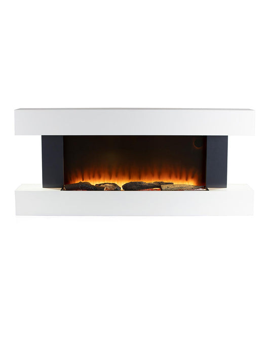  Warmlite Hingham White Wall Mounted Electric Fire