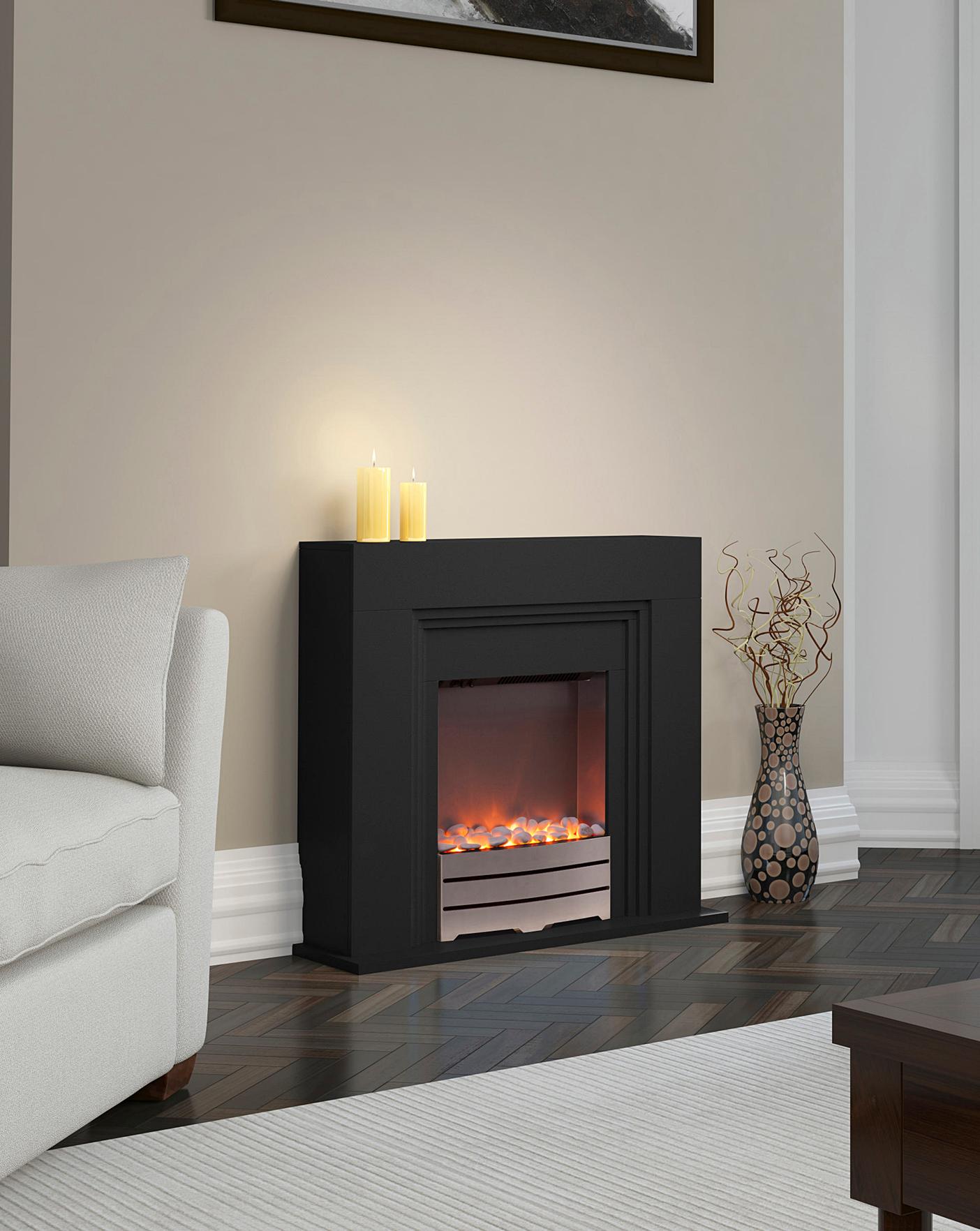 Warmlite Cantebury Black Fire Suite