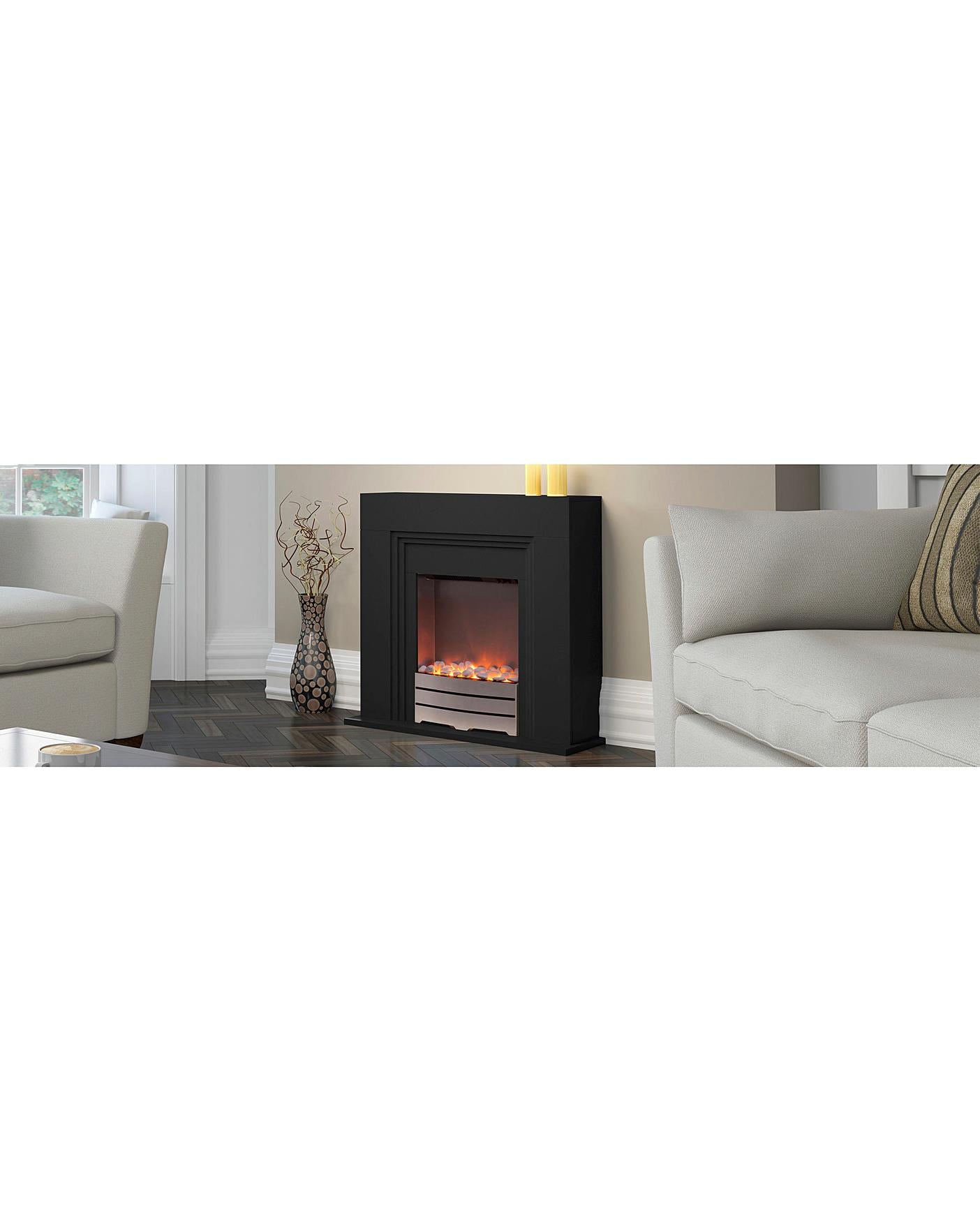  Warmlite Cantebury Black Fire Suite