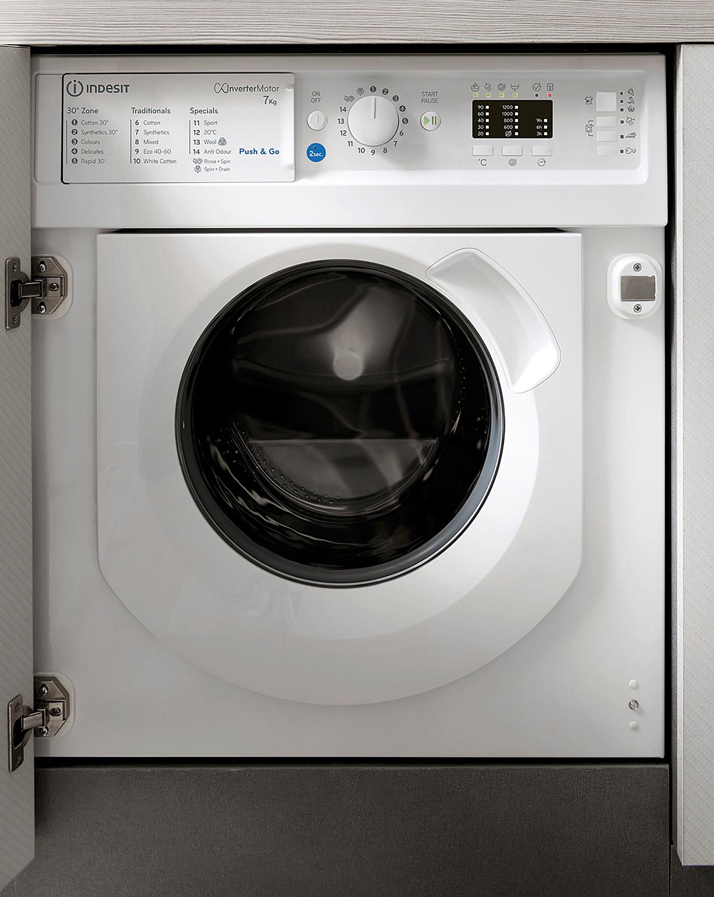  Indesit BIWMIL71252UKN Integrated 7kg 1200rpm Washing Machine - White