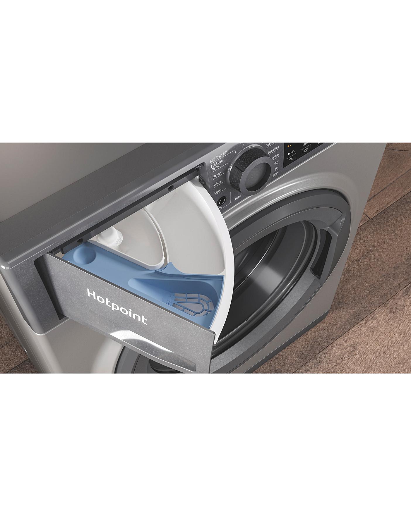  HOTPOINT NSWM742UGGUKN 7KG 1400 Spin Washing Machine GRAPHITE + INSTALL