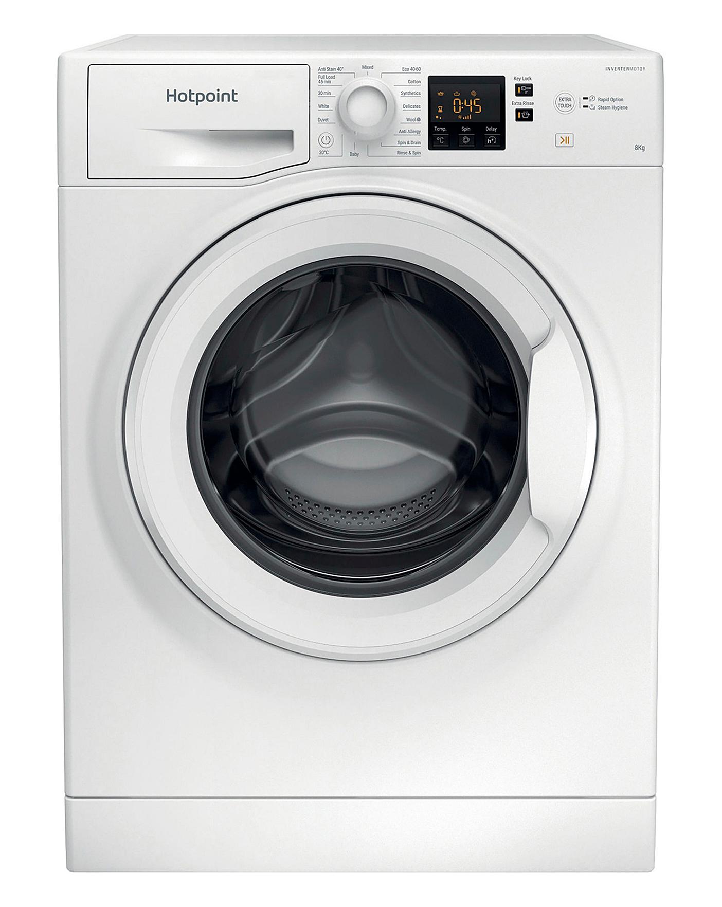  HOTPOINT NSWM843CWUKN 8KG 1400 Spin Washing Machine WHITE + INSTALL
