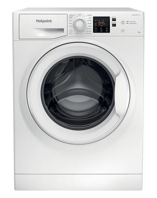  HOTPOINT NSWM843CWUKN 8KG 1400 Spin Washing Machine WHITE + INSTALL