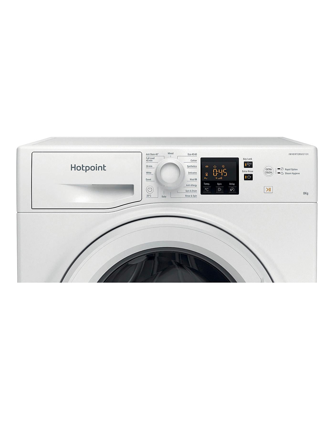  HOTPOINT NSWM843CWUKN 8KG 1400 Spin Washing Machine WHITE + INSTALL