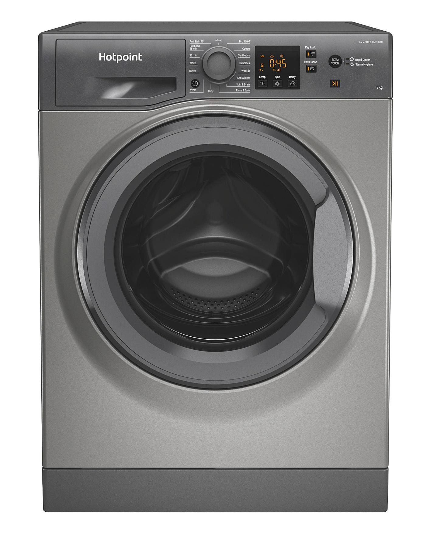  HOTPOINT NSWM843CGGUKN 8KG 1400 Spin Washing Machine GRAPHITE + INSTALLATION