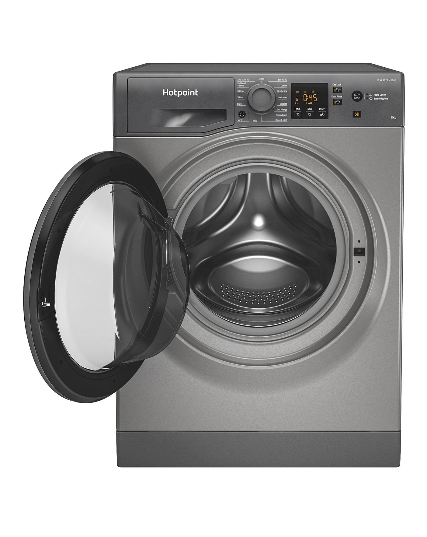  HOTPOINT NSWM843CGGUKN 8KG 1400 Spin Washing Machine GRAPHITE + INSTALLATION