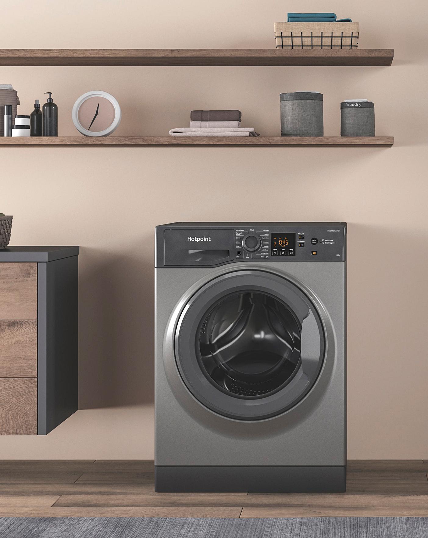  HOTPOINT NSWM843CGGUKN 8KG 1400 Spin Washing Machine GRAPHITE + INSTALLATION