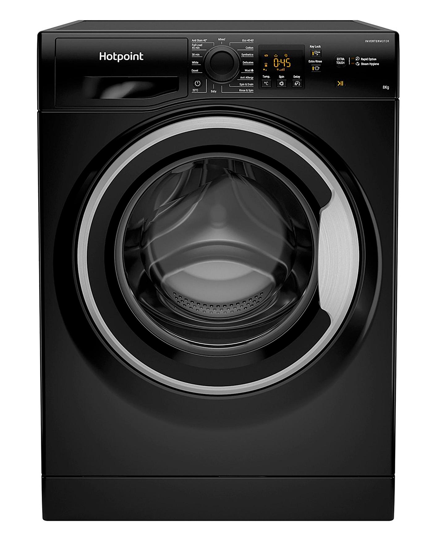  Hotpoint NSWM843CBSUKN 8kg 1400rpm Washing Machine - Black