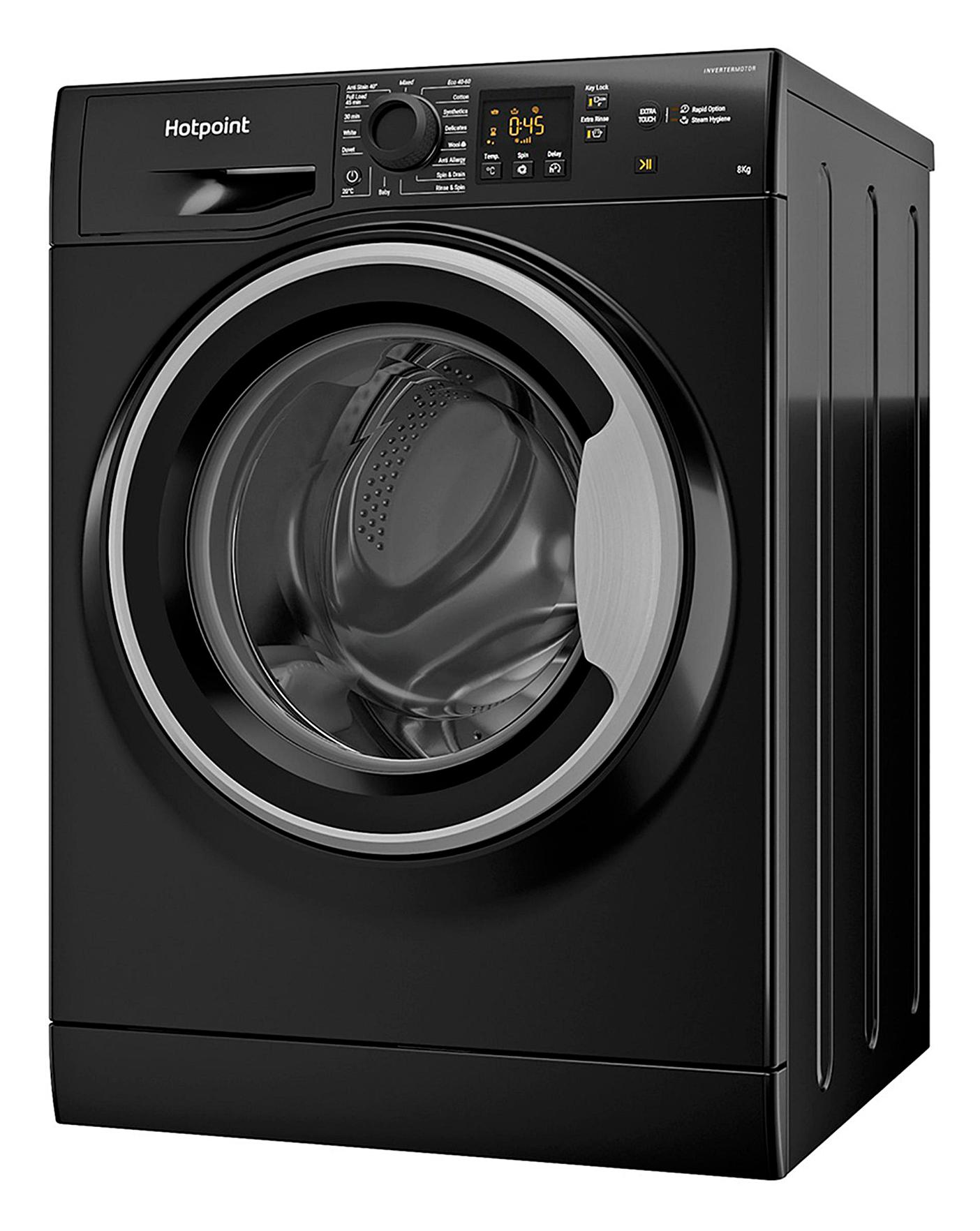  Hotpoint NSWM843CBSUKN 8kg 1400rpm Washing Machine - Black