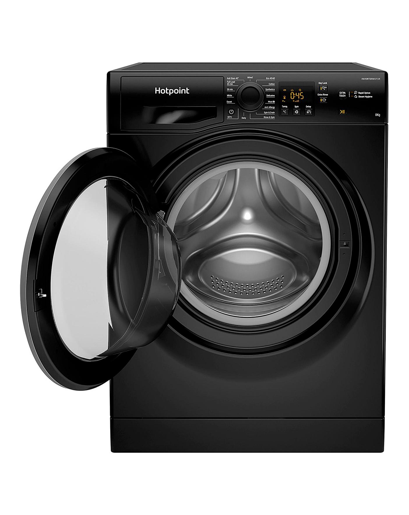  Hotpoint NSWM843CBSUKN 8kg 1400rpm Washing Machine - Black
