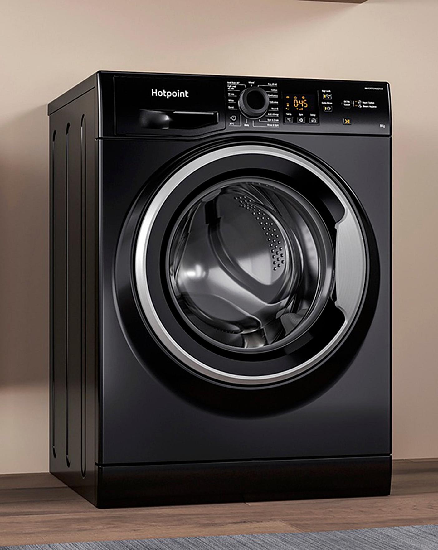  Hotpoint NSWM843CBSUKN 8kg 1400rpm Washing Machine - Black