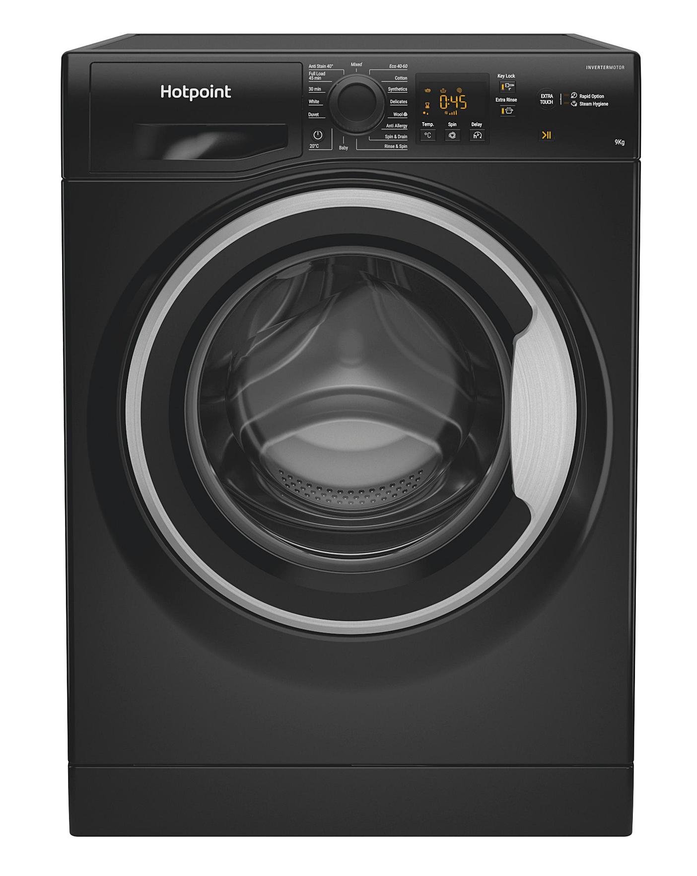  HOTPOINT NSWM943CBSUKN 9KG 1400 Spin Washing Machine BLACK + INSTALL