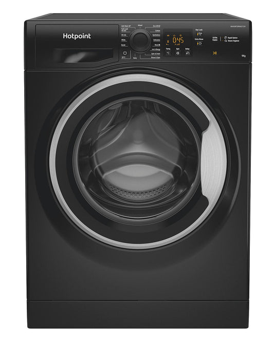 HOTPOINT NSWM943CBSUKN 9KG 1400 Spin Washing Machine BLACK + INSTALL