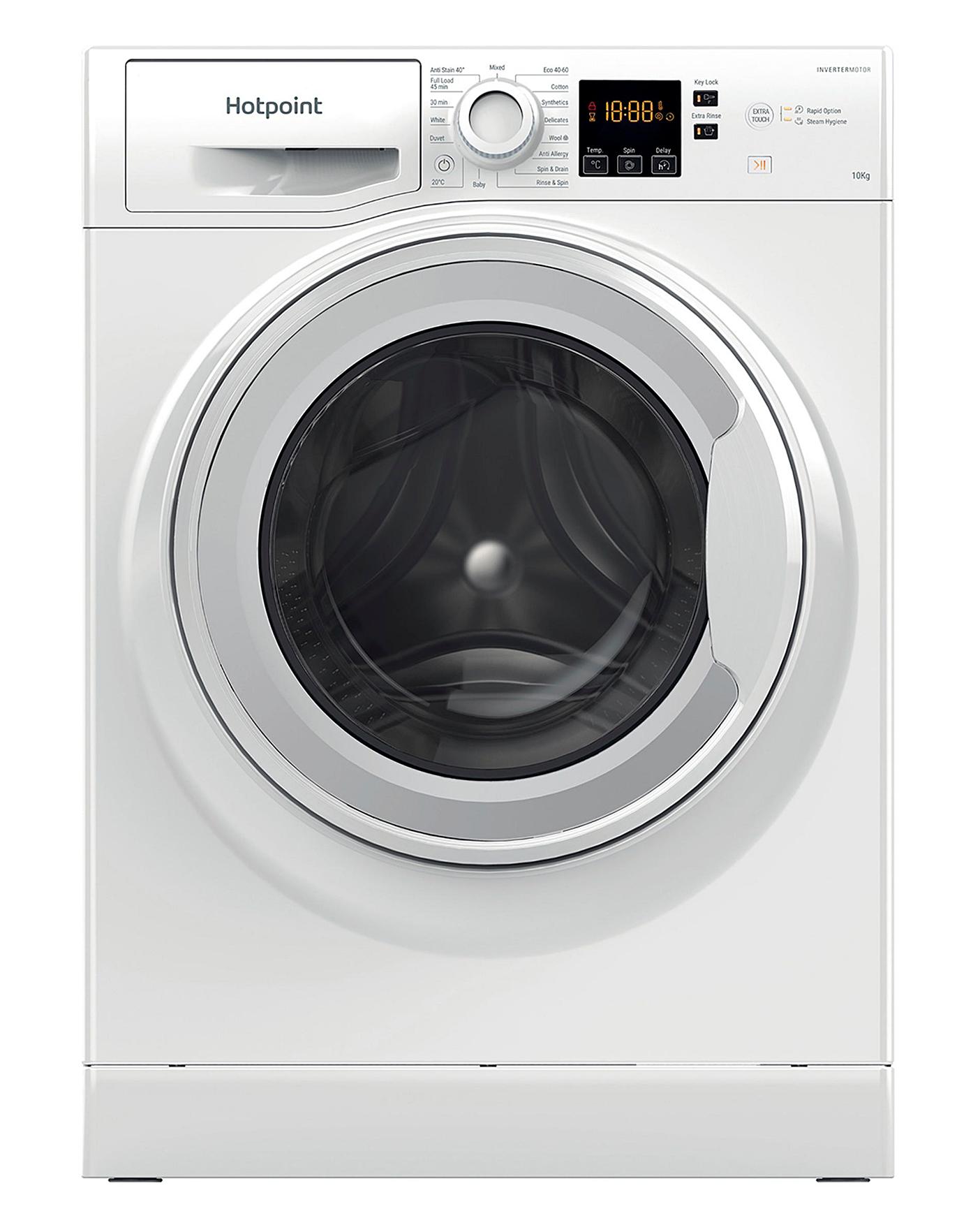  HOTPOINT NSWM1043CWUKN 10KG 1400 Spin Washing Machine White + INSTALL