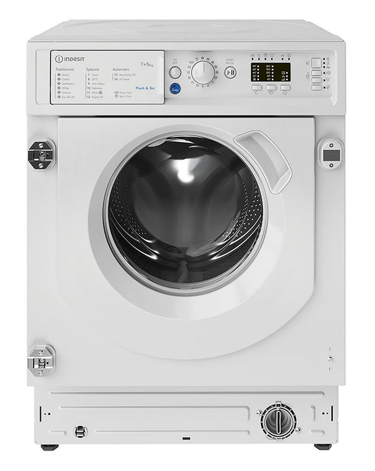  Indesit BIWDIL75125UKN Integrated 7+5kg 1200rpm Washer Dryer - White