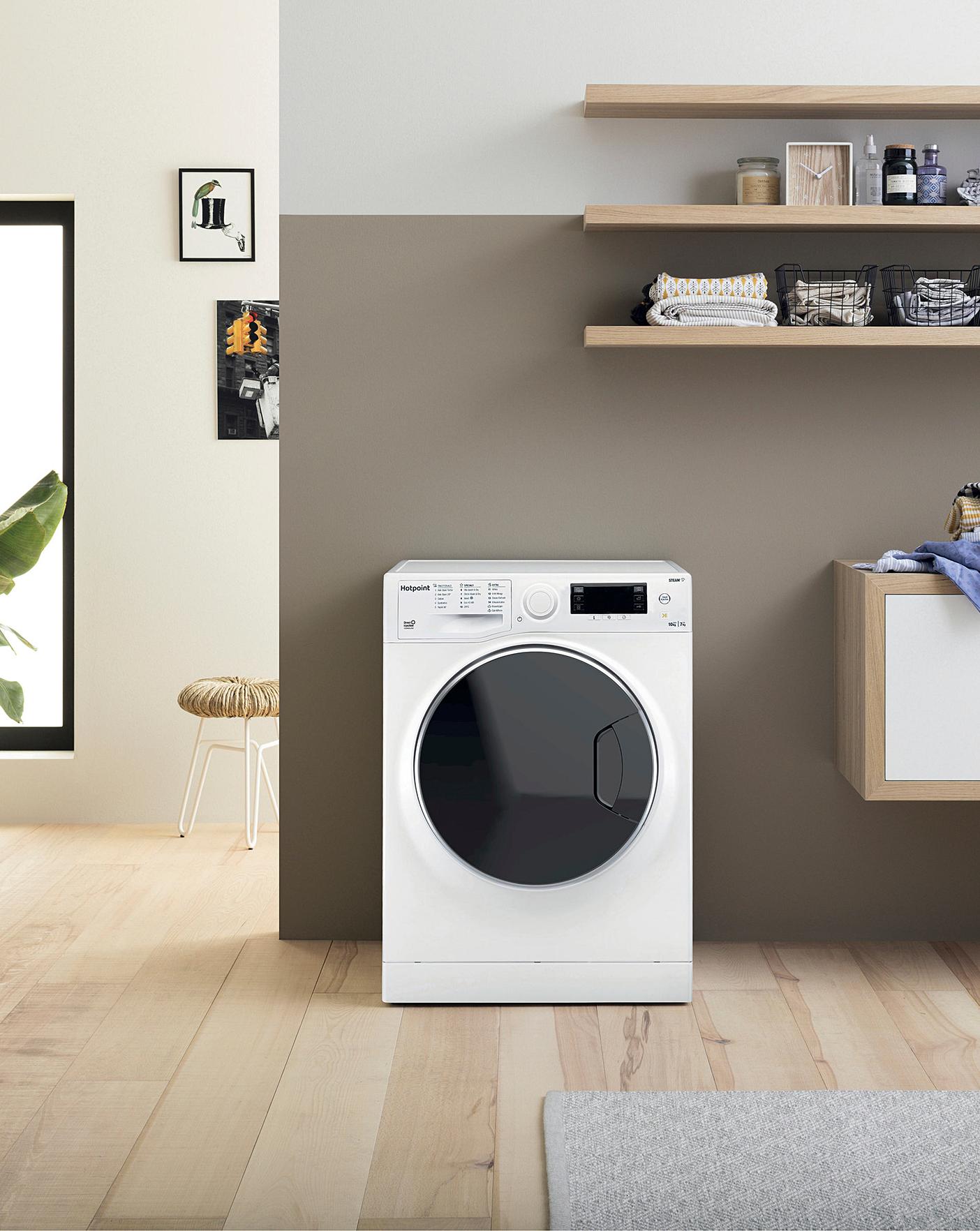  HOTPOINT RD1076JDUKN 10+7KG 1600 Spin Washer-Dryer WHITE