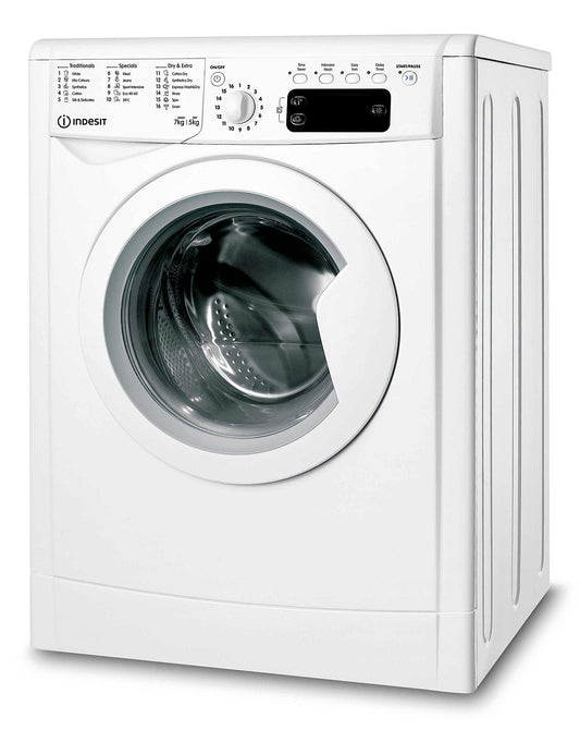  INDESIT IWDD75145UKN 7+5KG 1400 Spin Ecotime Washer-Dryer WHITE