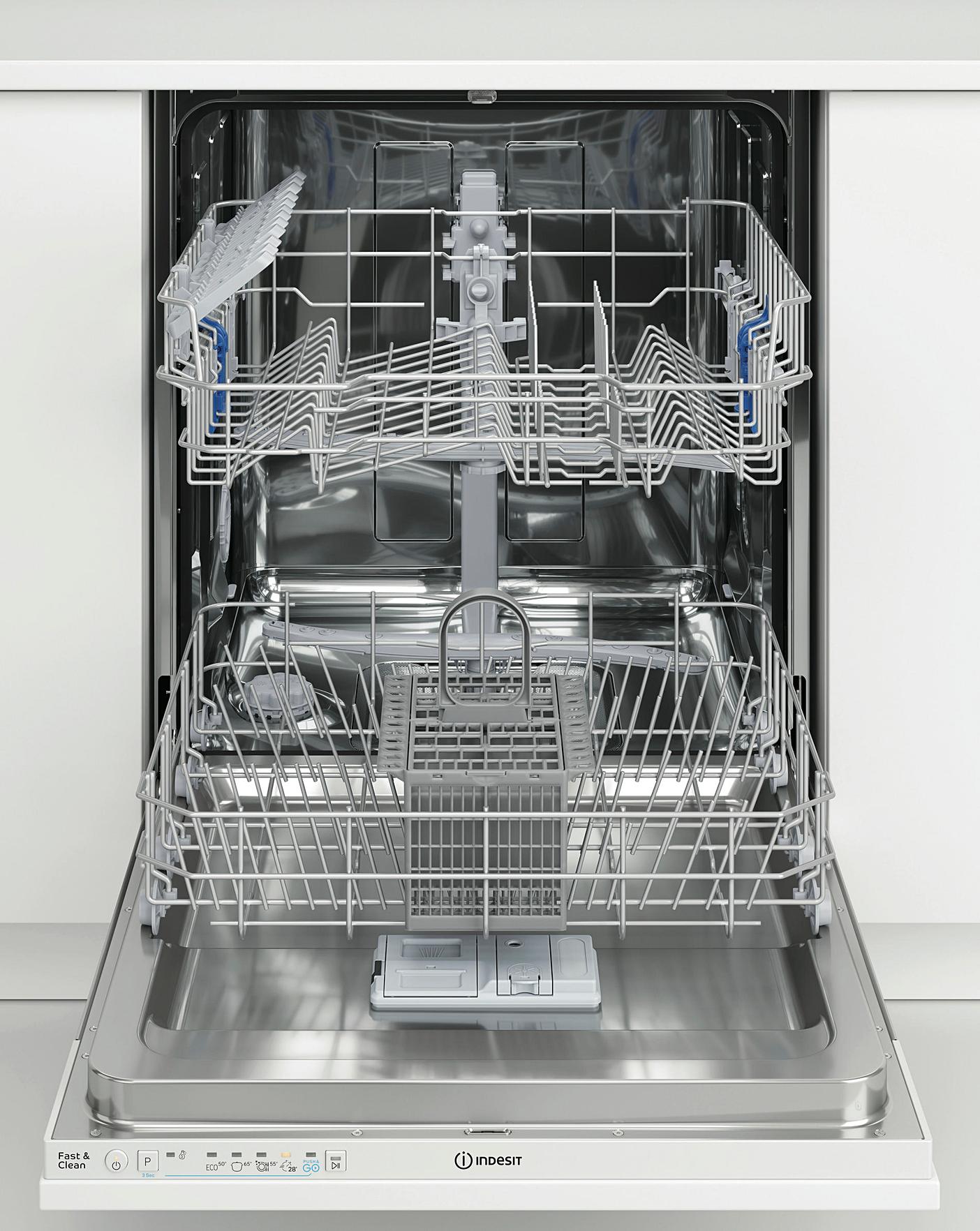  Indesit DIE 2B19 UK Integrated 13-place Full-Size Dishwasher