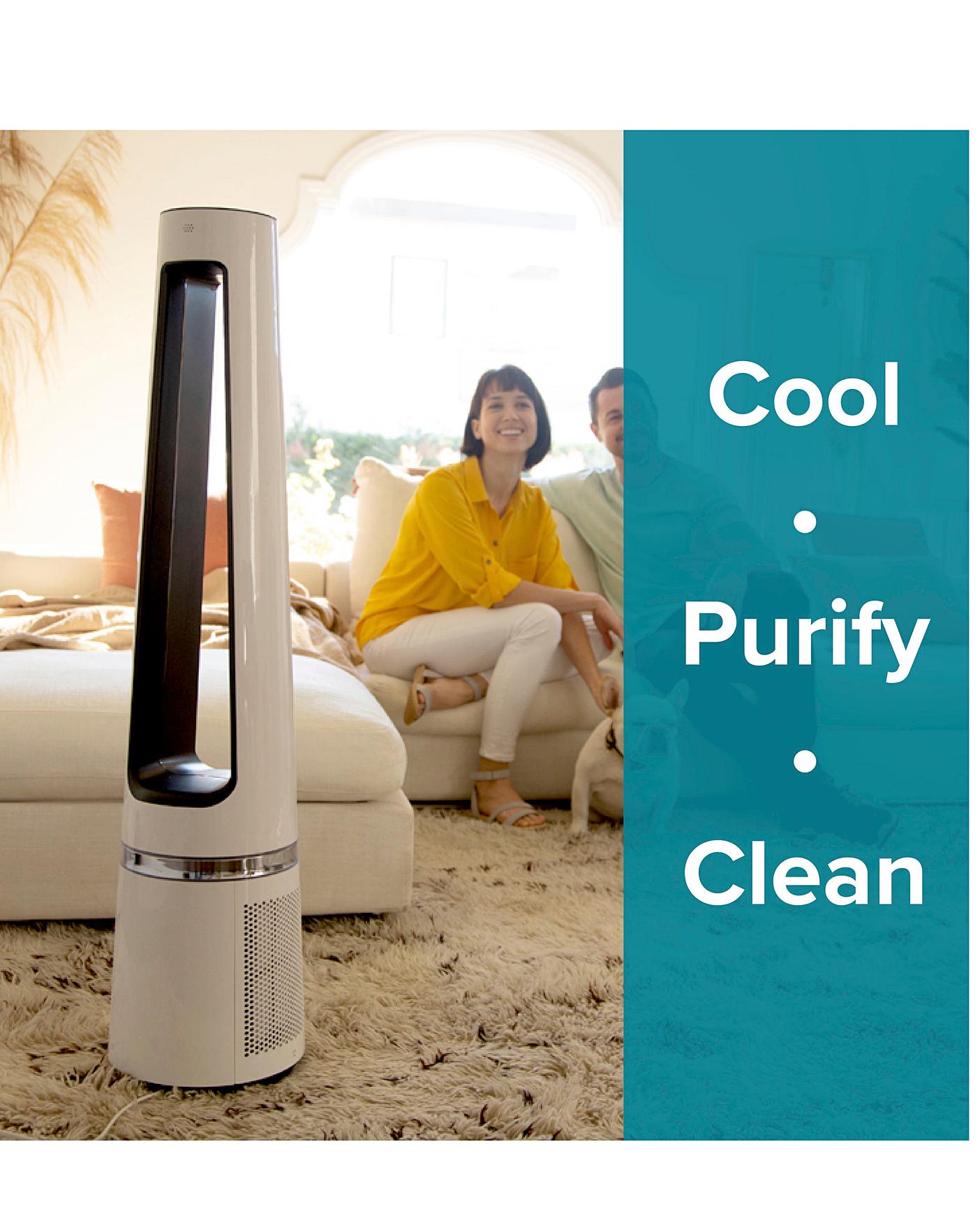  SmartAir Bladeless 2 In 1 Oscillating Cooling Fan And Purifier