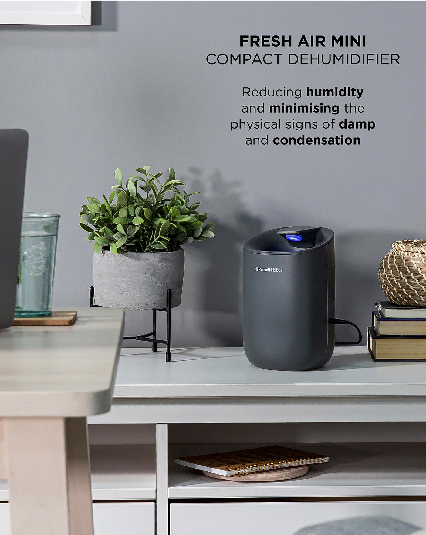  Russell Hobbs 600ml Grey Dehumidifier With Auto Defrost