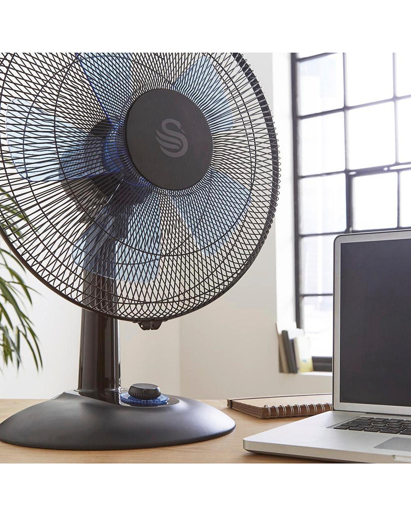  Swan SFA23022N 12 Inch Activair Silent Desk Fan