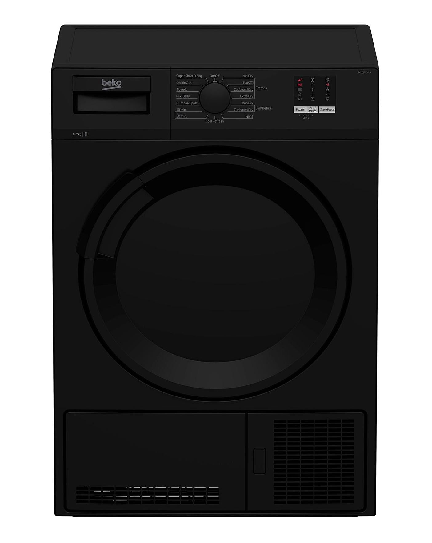  Beko DTLCE70051B 7kg Condenser Dryer Black
