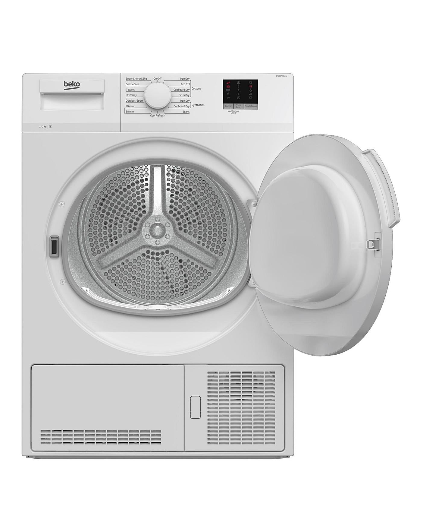  Beko DTLCE70051W 7kg Condenser Dryer White