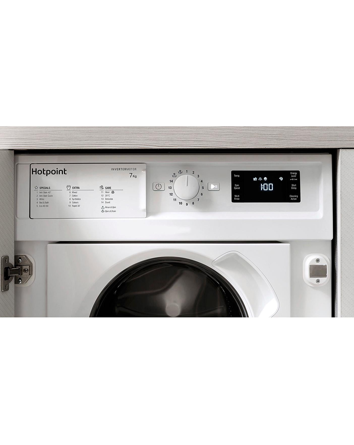  Hotpoint BIWMHG71483UKN Integrated 7kg 1400rpm Washing Machine + INSTALLATION