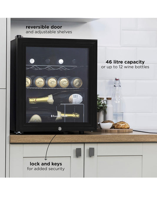 Russell Hobbs RHGWC1B-C-LCK Wine & Drinks Cooler Lockable Black