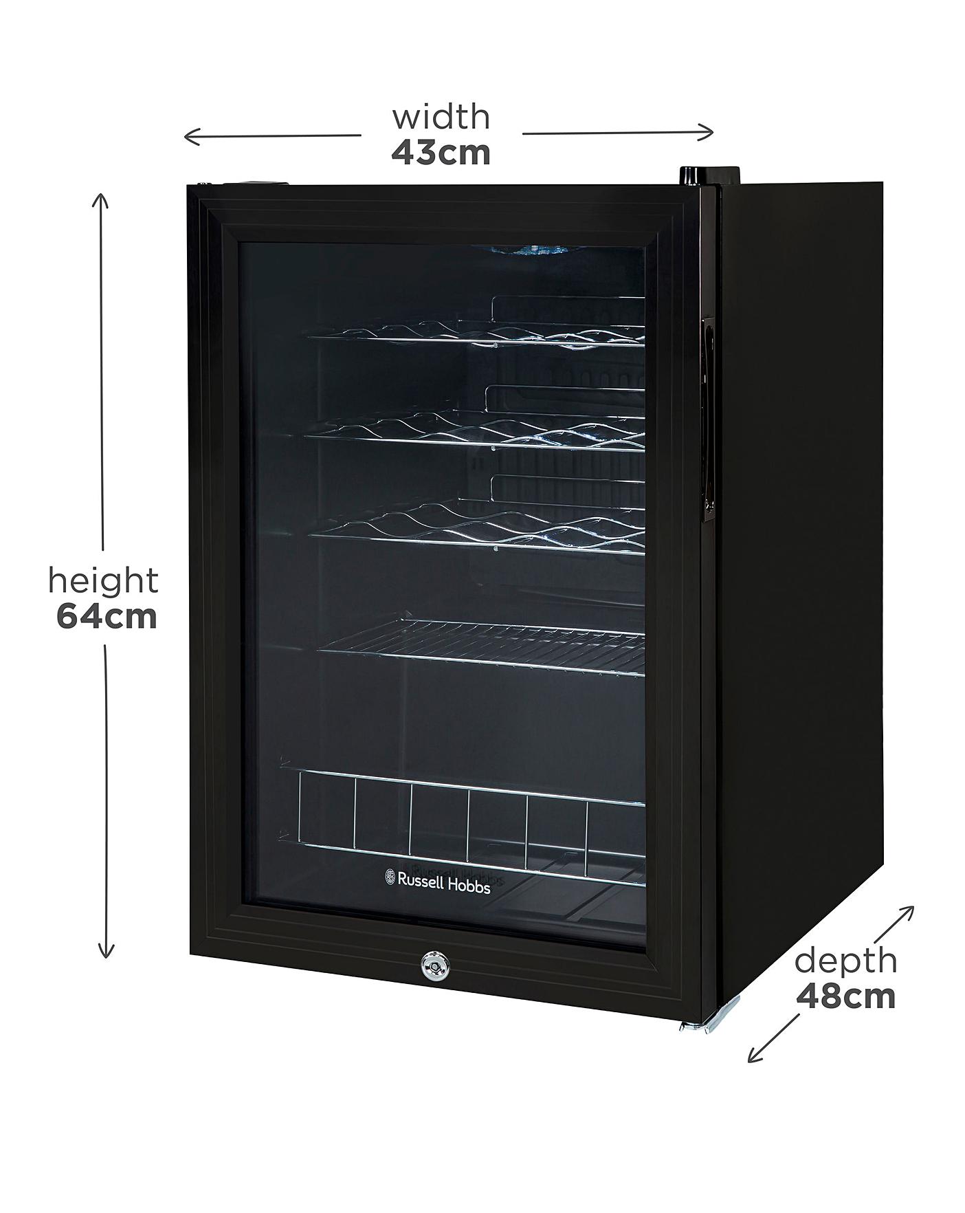  Russell Hobbs RHGWC4B-LCK Wine & Drinks Cooler Lockable Black